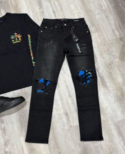 Purple jeans