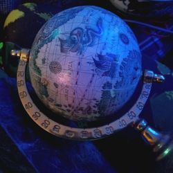 1 Marble Base World Globe Bookend