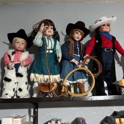 Porcelain Collection Of Dolls