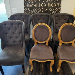 6 Arhaus Dining chairs nice condition.  Will separate if needed. Looking to sell ASAP Glen Ellyn pick up.