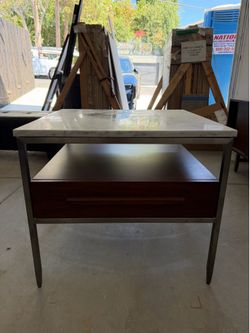 Mitchell Gold + Bob Williams Tribeca Marble Side Table / Nightstand – good condition