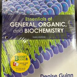 General, Organic, And Biochemistry 