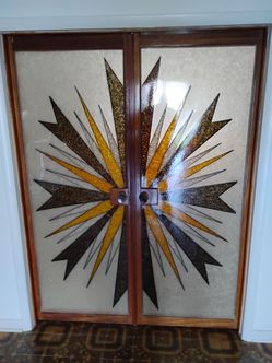Doors with brass handles