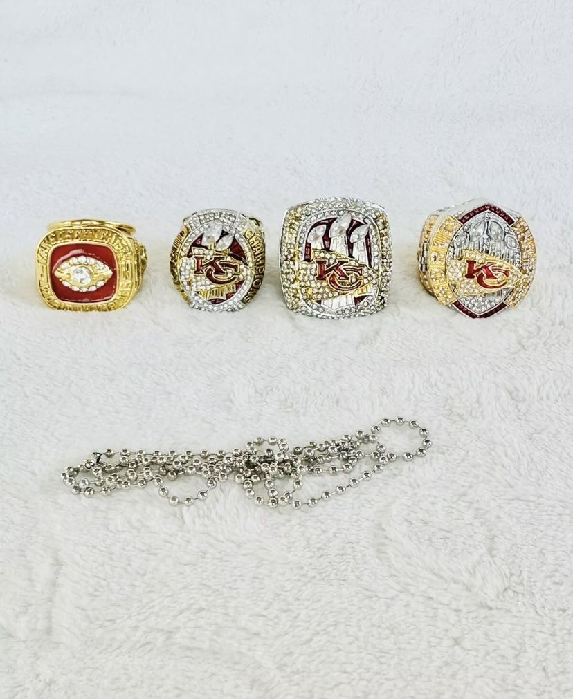 Kansas City Chiefs Championship Replica Rings Set