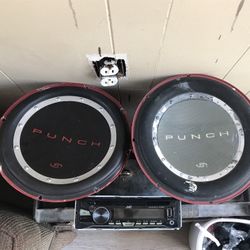 Two RF Punch Subs And JVC CD Player