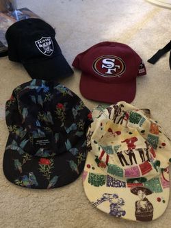 Hats ($10 each or $30 for all)
