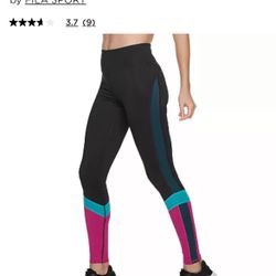Women’s Plus Size FILA Sport High Waist Multi Color Block Leggings