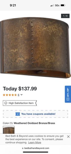 2 Wall Lights (sconce) NEW Never Used