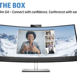 HP Curved USB-C  34 Inch Conferencing monitor 