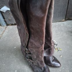 FREE Womens Leather High Boots