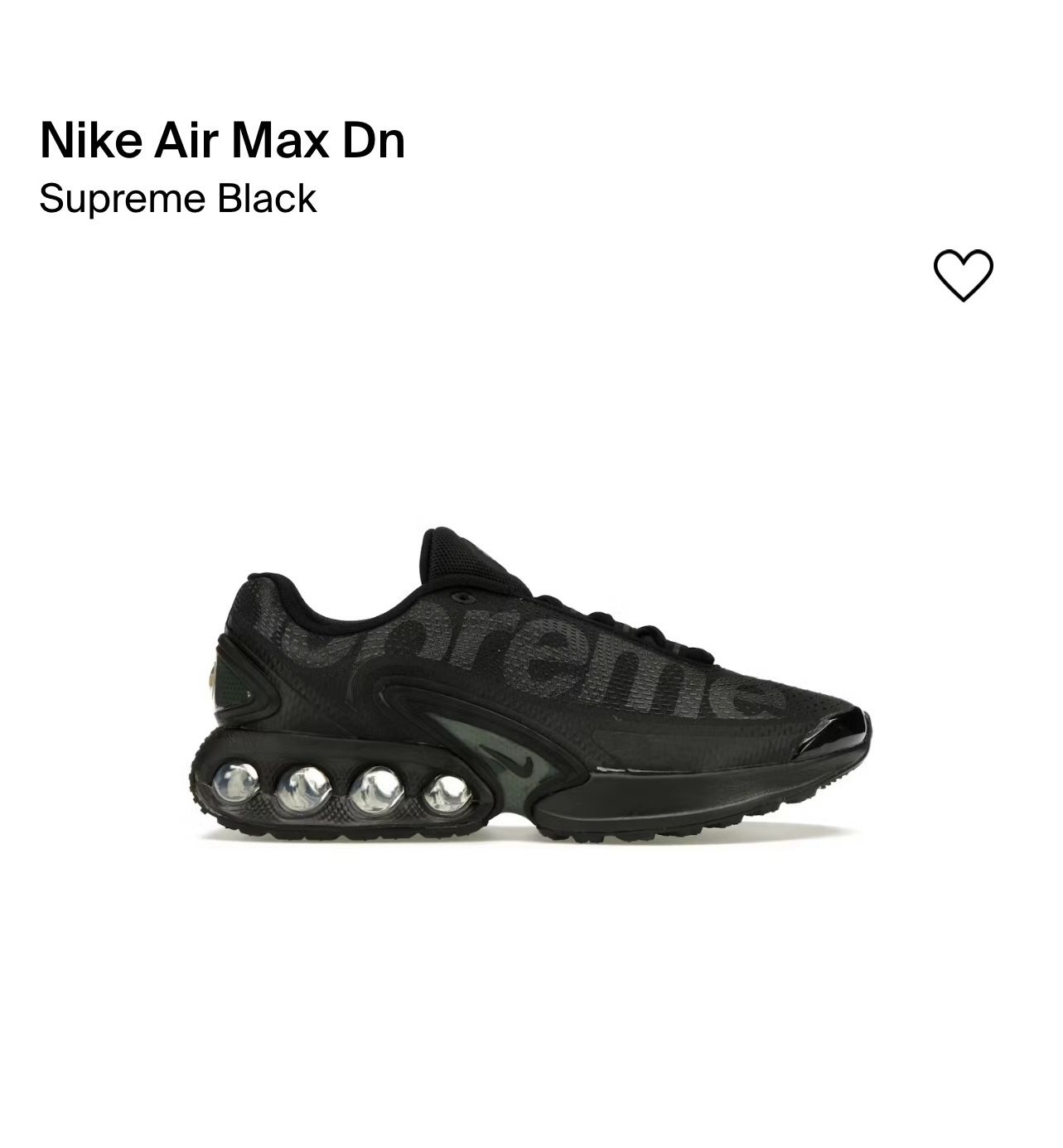 Supreme Nike Air Max Dn Size 12