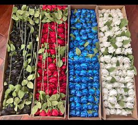Gliter, Velvet and soap flowers
