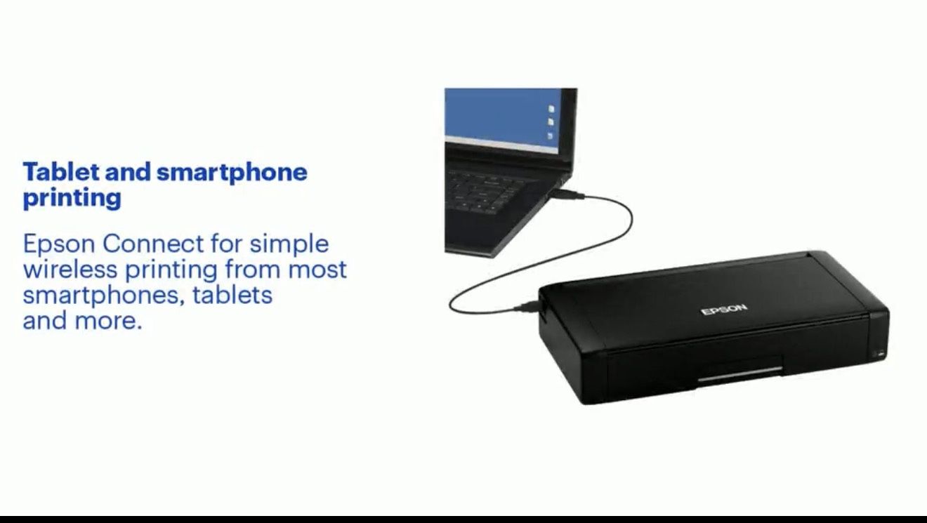 Epson - WorkForce WF-110 Wireless Inkjet Printer - Black