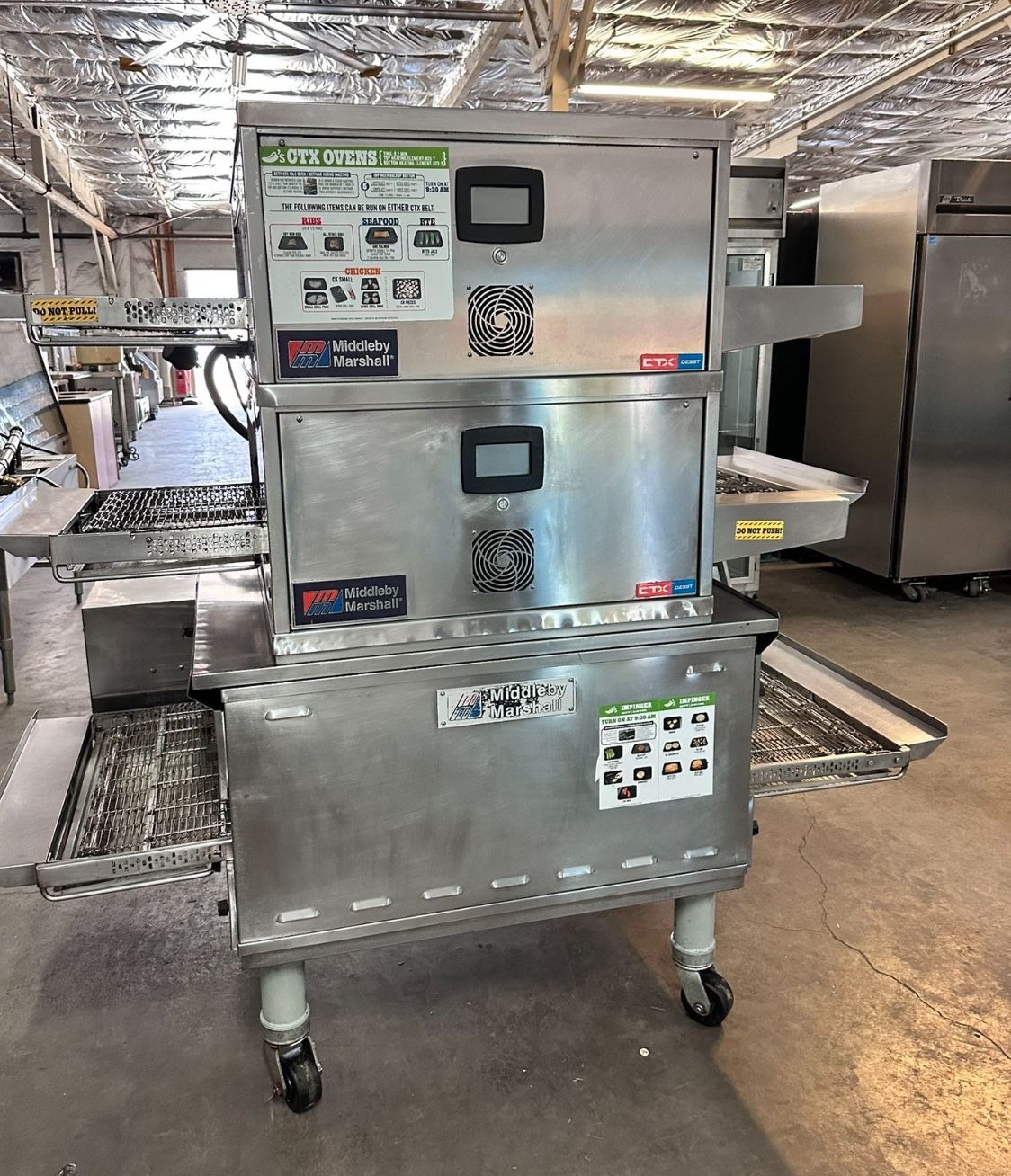 Middleby Marshall Conveyor Gas And Two CTX Middleby Pizza Electric Oven