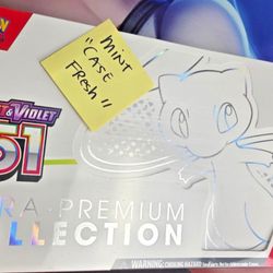 CASE FRESH MINT 151 Ultra Premium collection Mew pokemon box SEALED UPC TCG 3.5