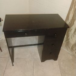 Black desk