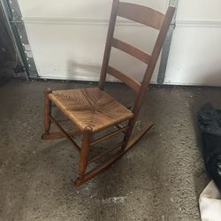 Small Wooden Rocking Chair 