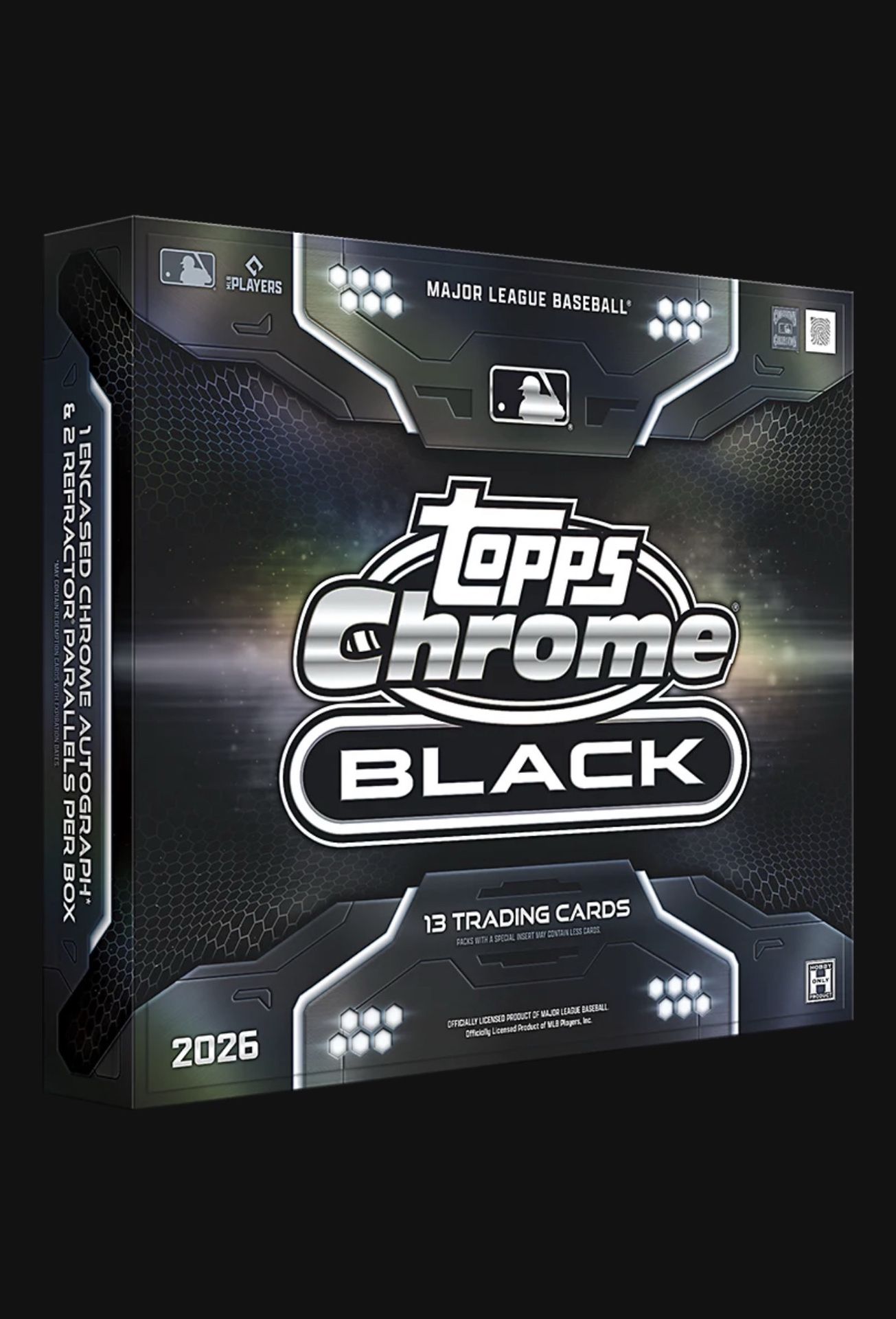 X3 Topps Chrome Black Major League Baseball Trading Cards 2026