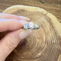 Beautiful 925 Silver Ring  Sz 6