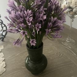 New 2 real touch artificial flower with vase