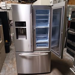 Refrigerator Samsung With Fast Door French Door In Stainless Steel 40 Days Warranty Delevery 
