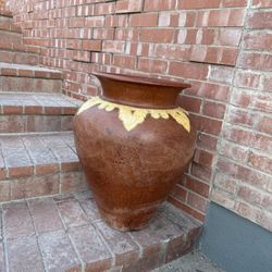 Large Decorative Ceramic-Style Pot / Urn
