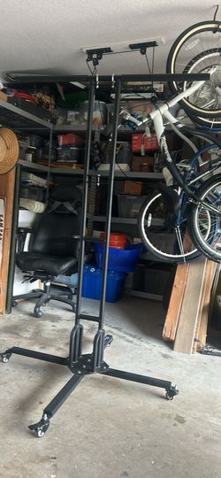 Bike stand on wheels- holds 6 bikes- great got bikes or tools/tires