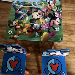 Mickey Mouse Table And Chairs For Kids
