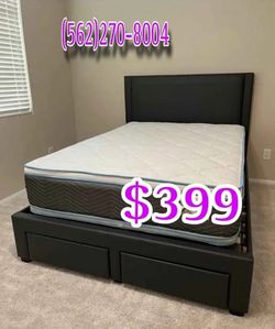 New queen bed