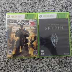 Gears of War 3 & Skyrim Xbox 360