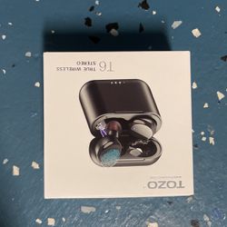 TOZO T6 True Wireless Earbuds Bluetooth 5.3 Headphones Touch Control with Wireless Charging Case IPX8 Waterproof Stereo Earphones in-Ear Built-in Mic 