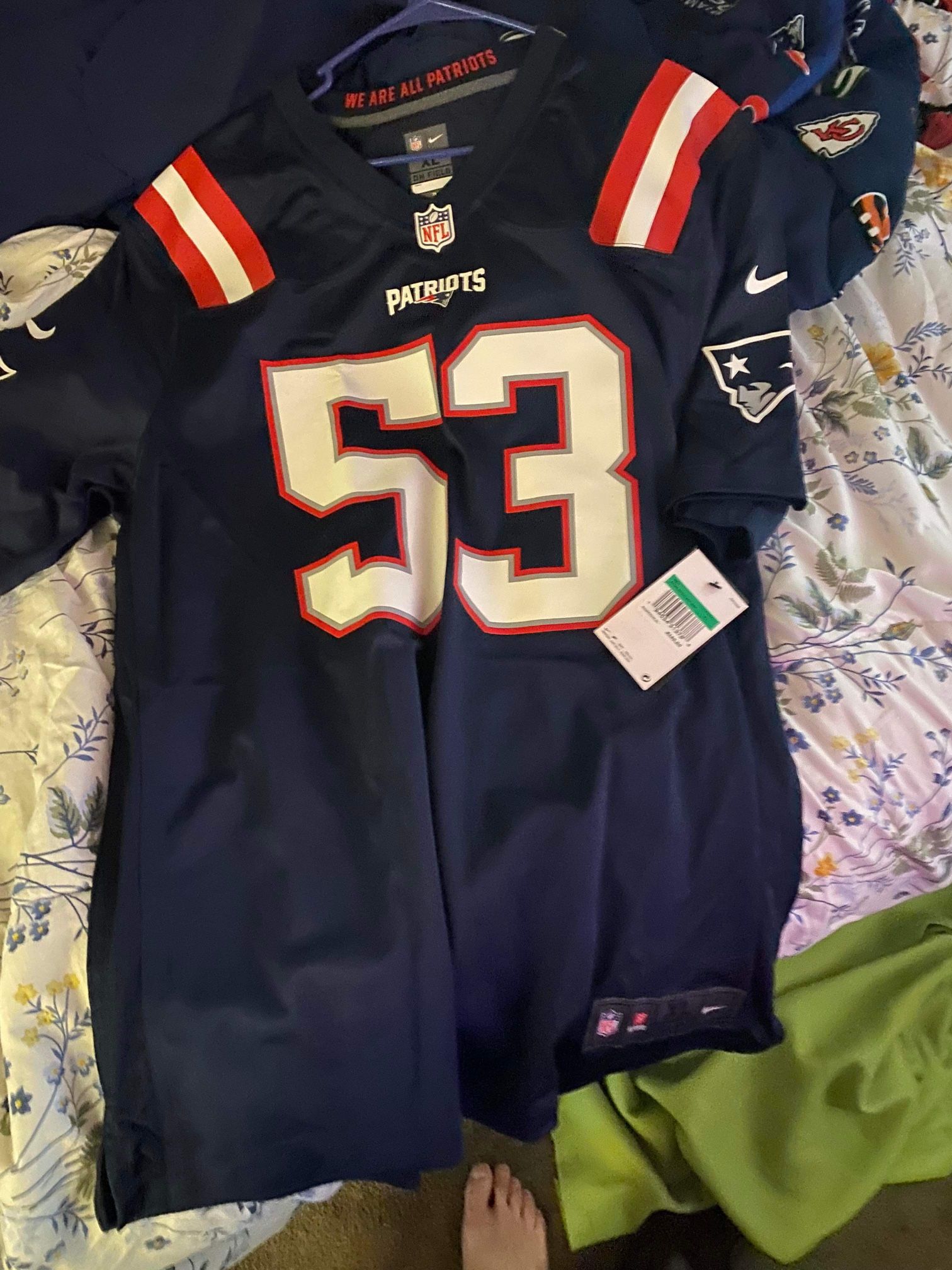 Patriots Jersey Size XL