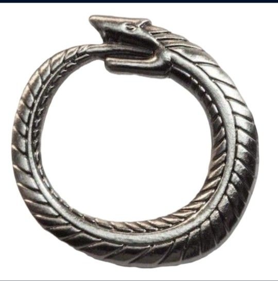 Ouroboros Snake Eating Tail Renewal Lapel Pin
