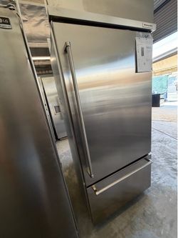36” KITCHENAID BUILT IN BOTTOM FREEZER STAINLESS STEEL REFRIGERATOR