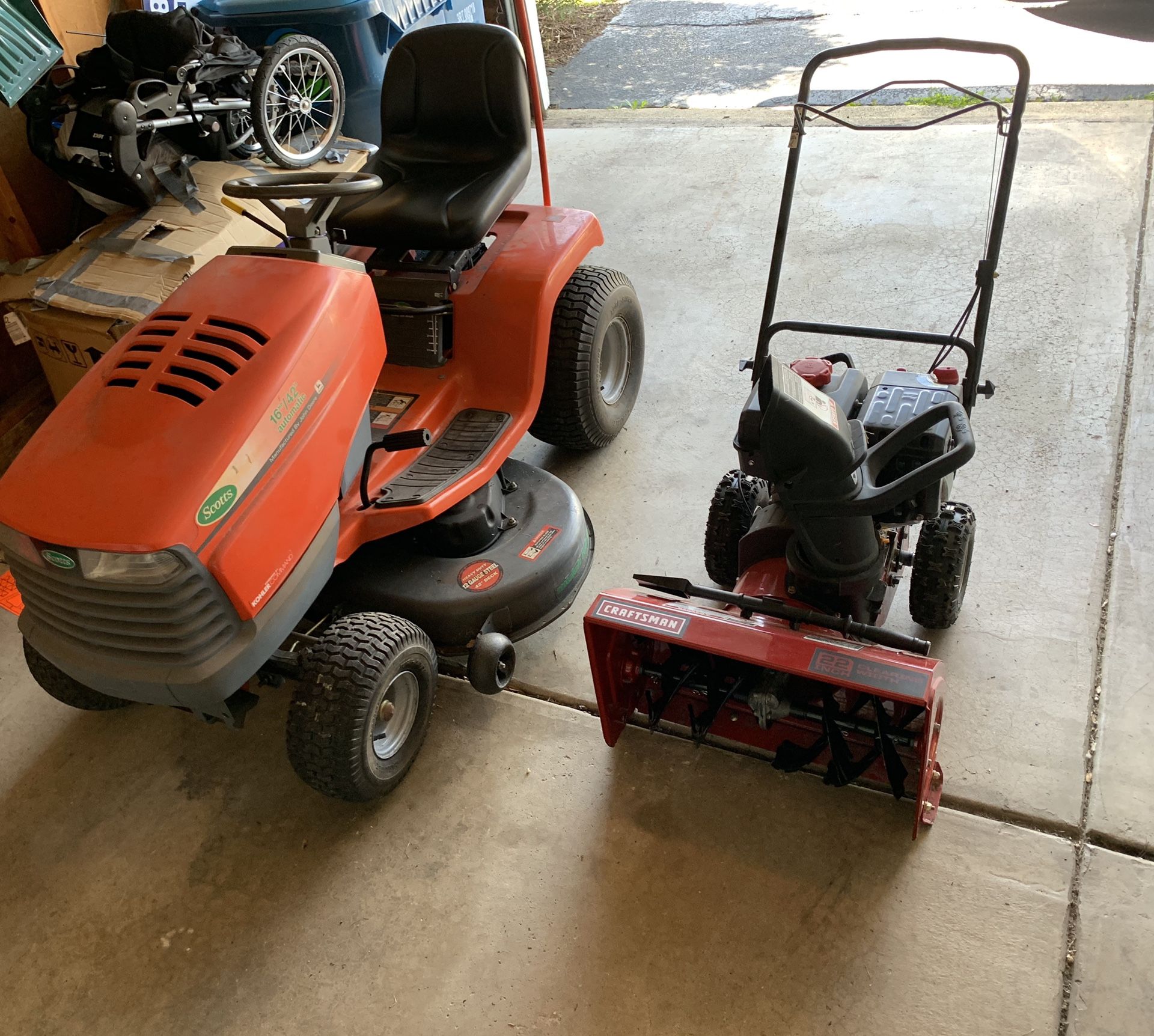 Scott riding mower and snow blower combo for Sale in Aurora, IL OfferUp