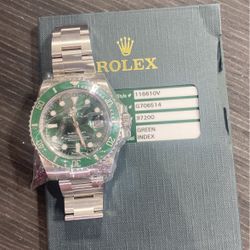 Rolex Hulk 116610V Green Index
