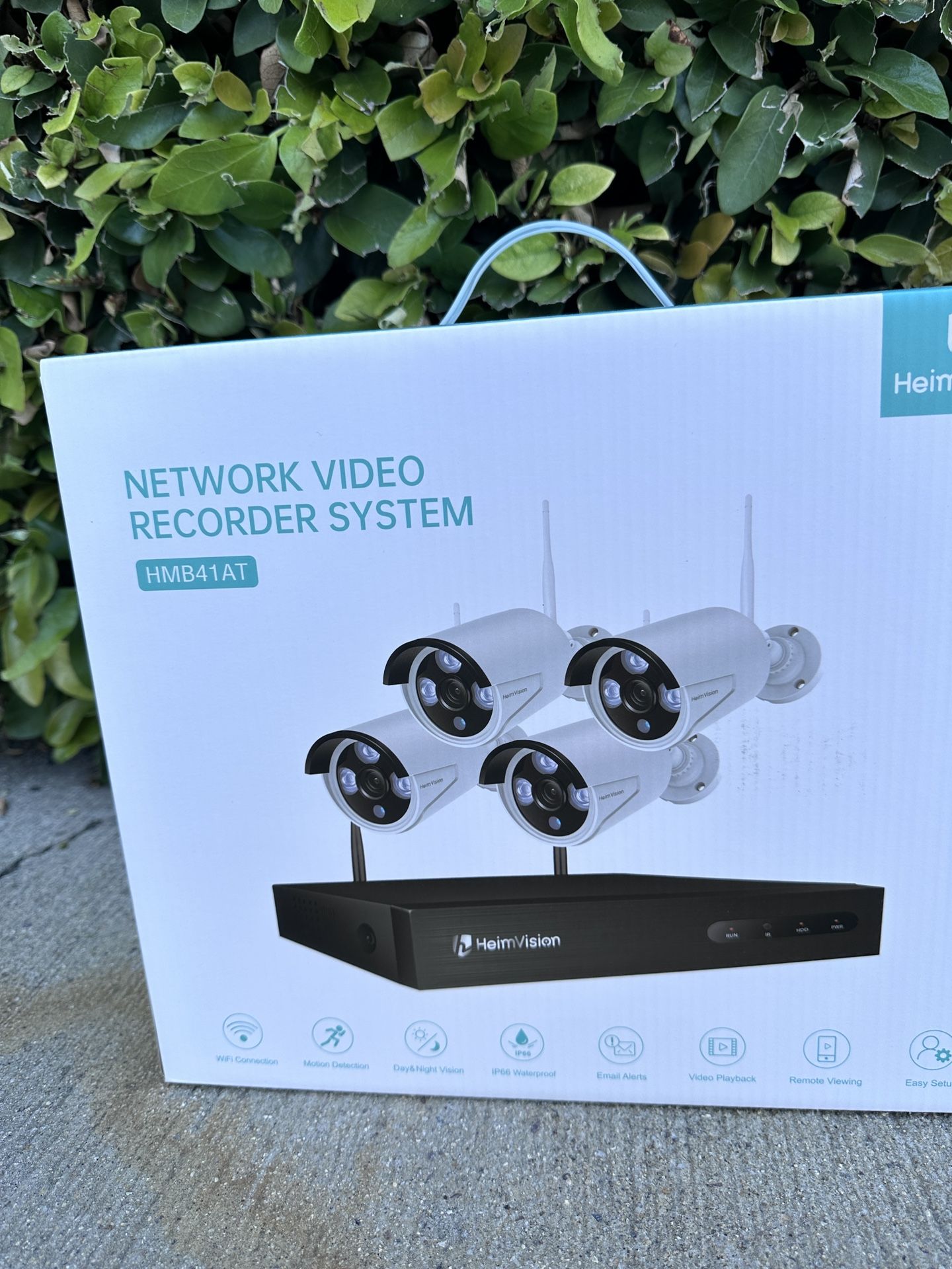 HeimVision HM241 Security Camera System, Wireless Wifi 8CH 1080P NVR System,4pcs