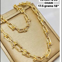 18k Real Pure Solid Pawnable Saudi Gold Chain