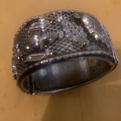 Mid Century Silver Bangle