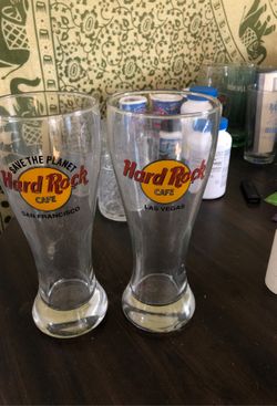Hard rock hurricane glasses
