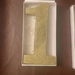 Glitter Gold Number 1 