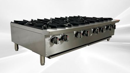 NSF 48 ins Eight burner gas heavy hot plates CCHPA48