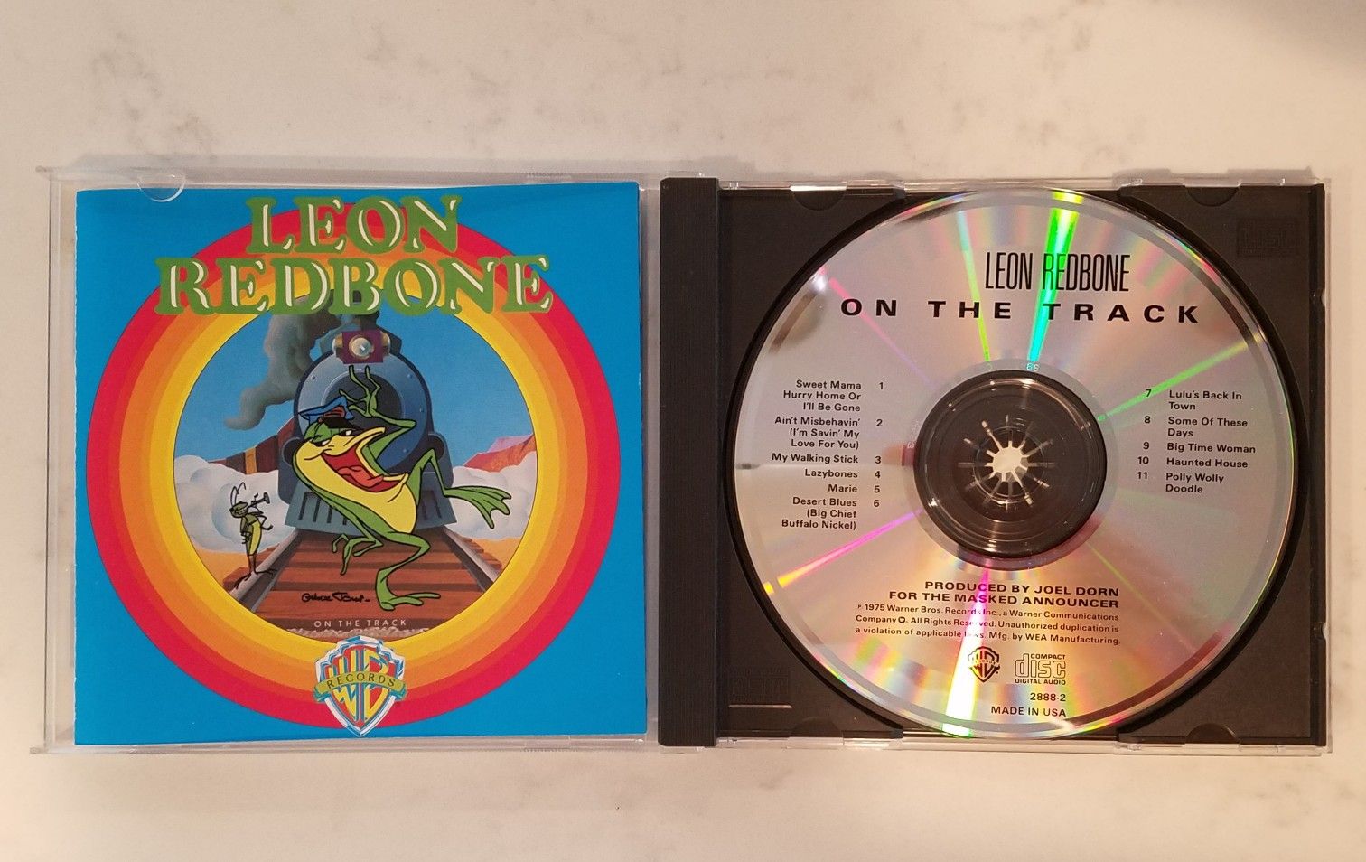 Leon Redbone - On The Track - Rare 1988 CD Warner Bros 2888-2