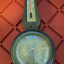 Vintage MCM Syroco Barometer Or Matching Sconces Candle Holders Or Wall Plaques Or Vanity Tray 