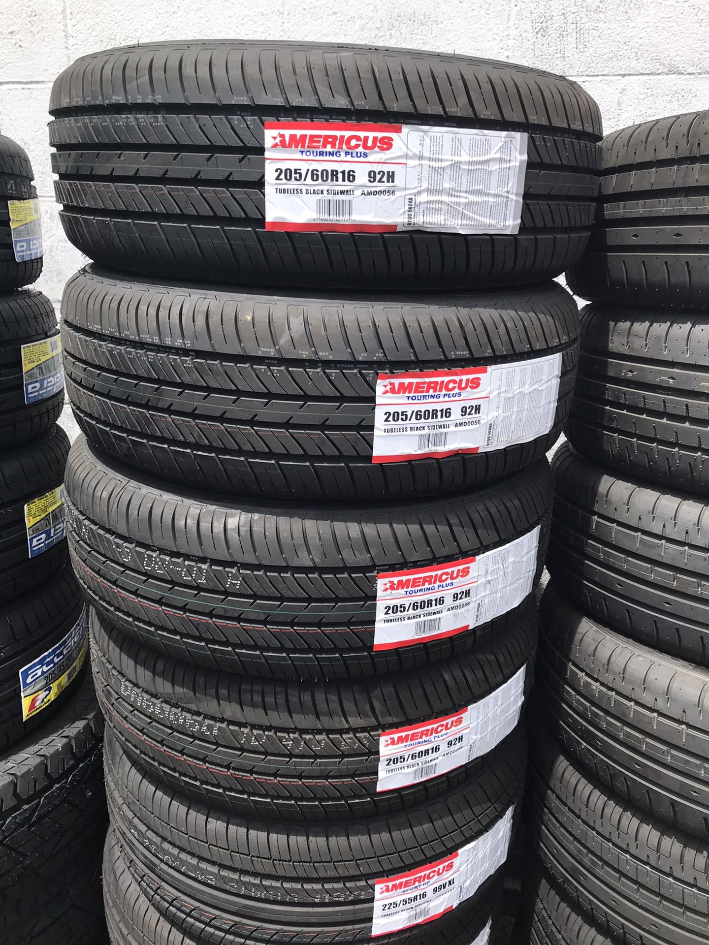 205/60R16 $279 All 4 Installed Balanced good quality quiet tires