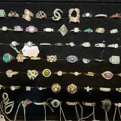925 Silver Rings $40 Each