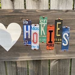 Your Favorite College Team License Plate Sign