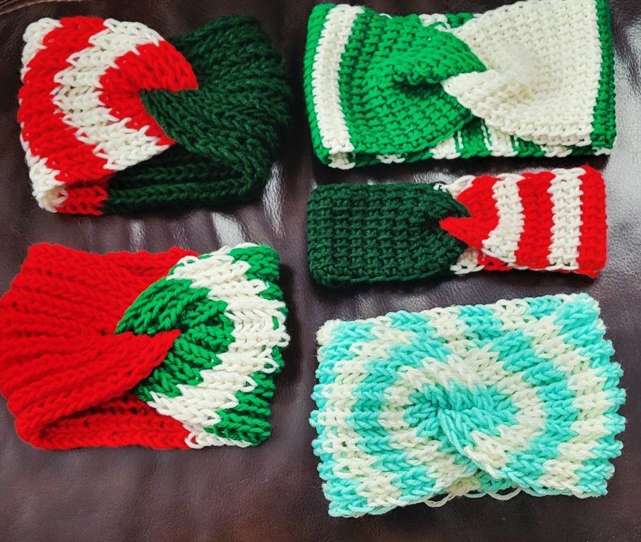 ✨Handmade Christmas Knit Headbands ✨