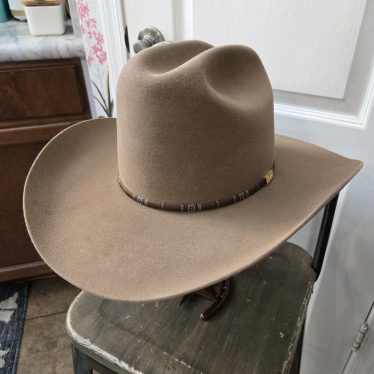 Vintage Resistol 4X Beaver Cowboy Hat 7 3/8
