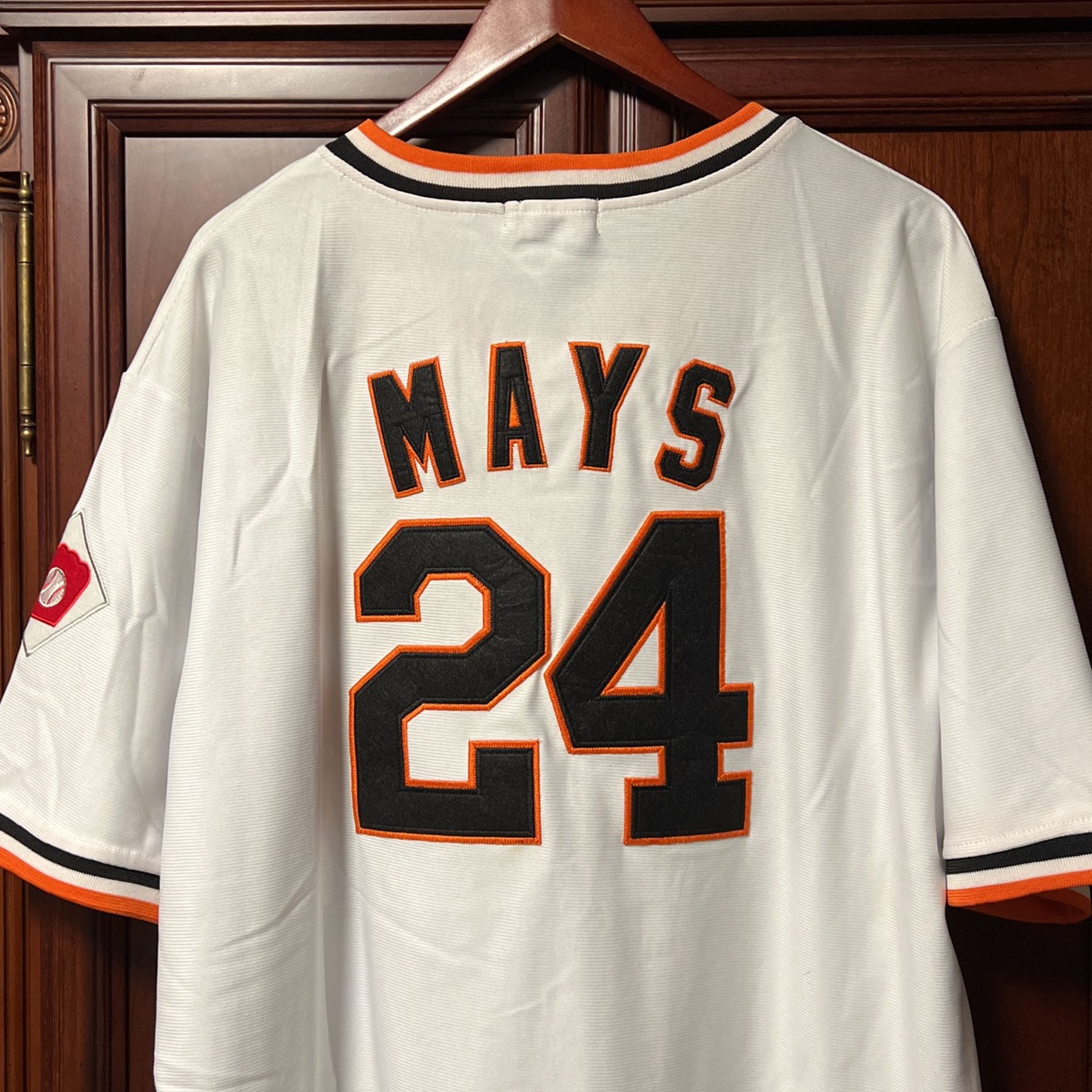 Vintage MLB SF Giants Willie Mays #24 White Jersey